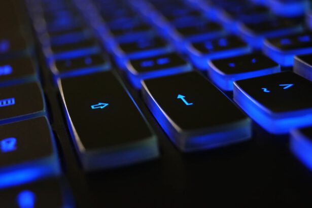 black blue computer keyboard 1194713