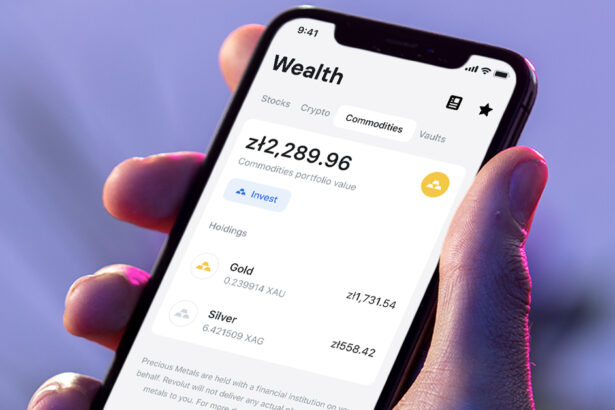 Revolut - towary i surowce - metale szlachetne